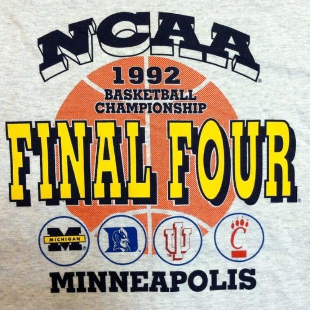 1992 Ncaa Final Four 90s Ncaa Duke Indiana Michigan Shirt